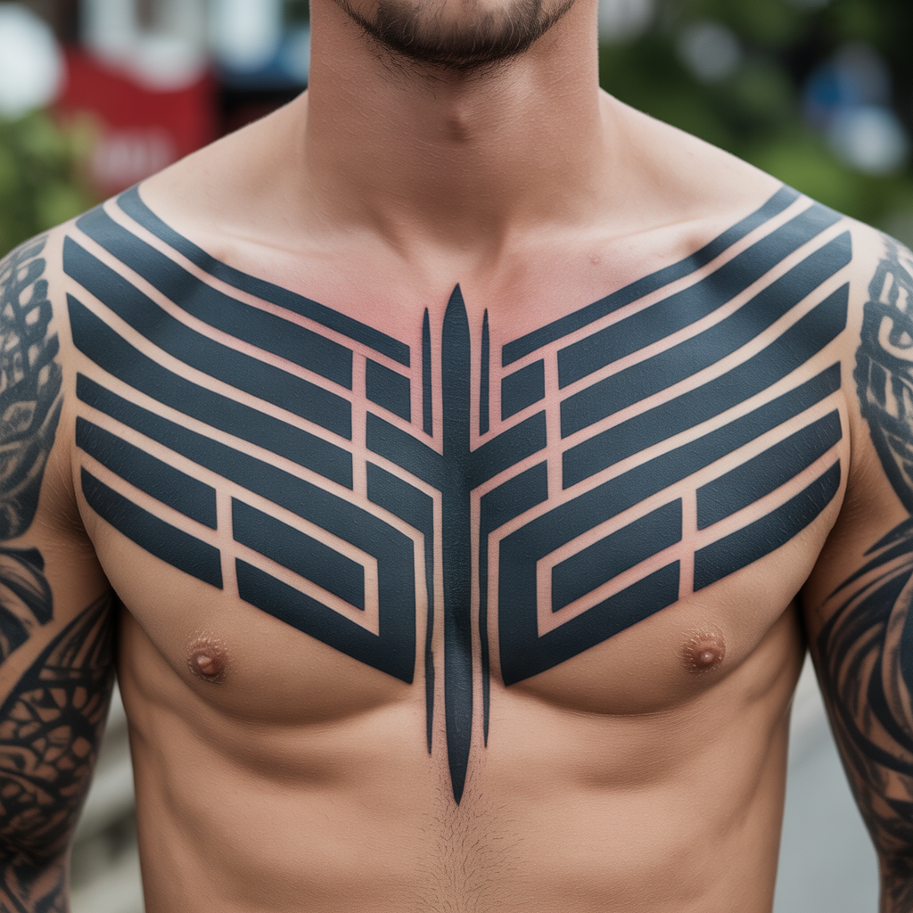 mens chest tattoo ideas