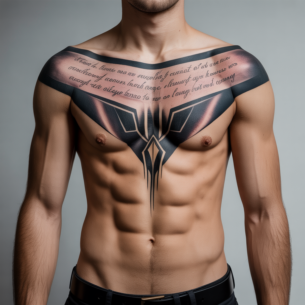 mens chest tattoo ideas