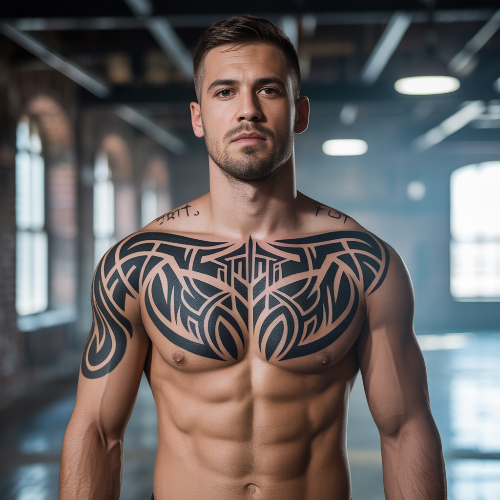 mens chest tattoo ideas