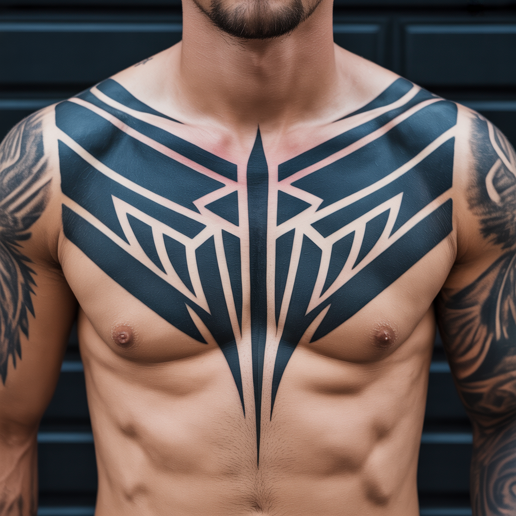 mens chest tattoo ideas