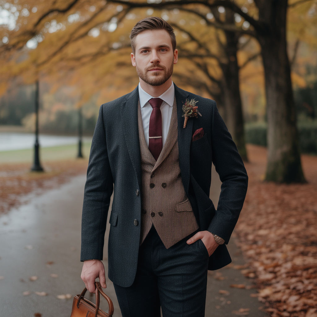 mens fall wedding outfit ideas