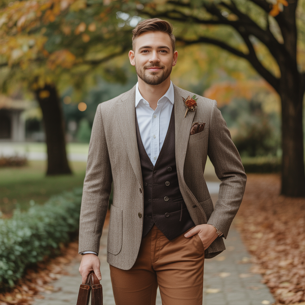 mens fall wedding outfit ideas