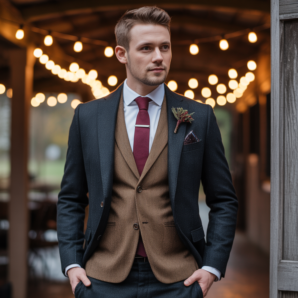 mens fall wedding outfit ideas