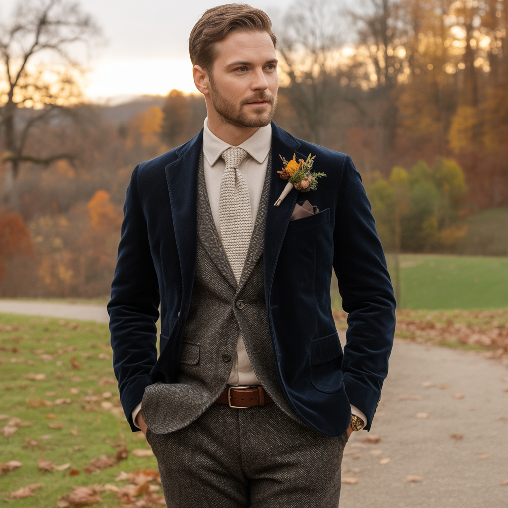 mens fall wedding outfit ideas