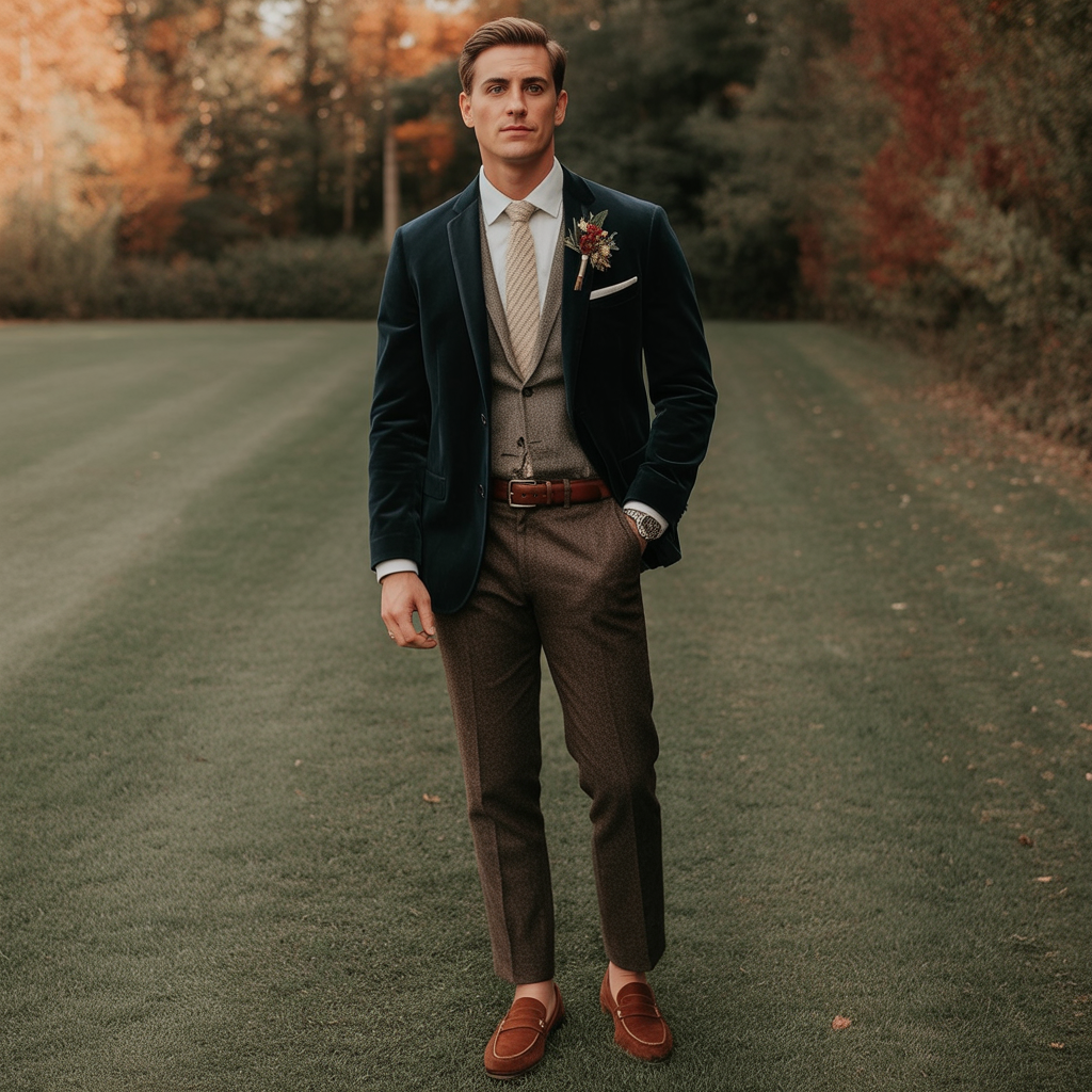 mens fall wedding outfit ideas