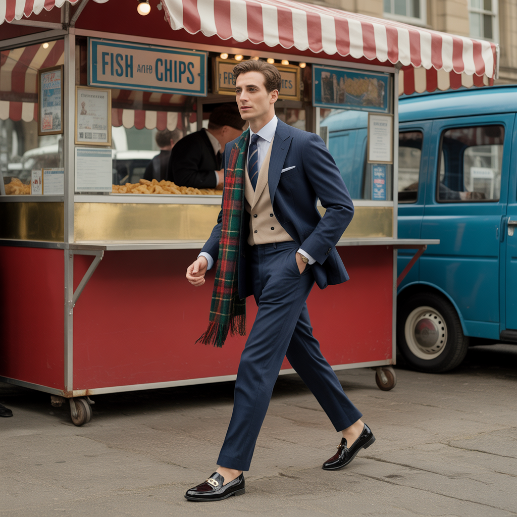 mens fashion fish chips