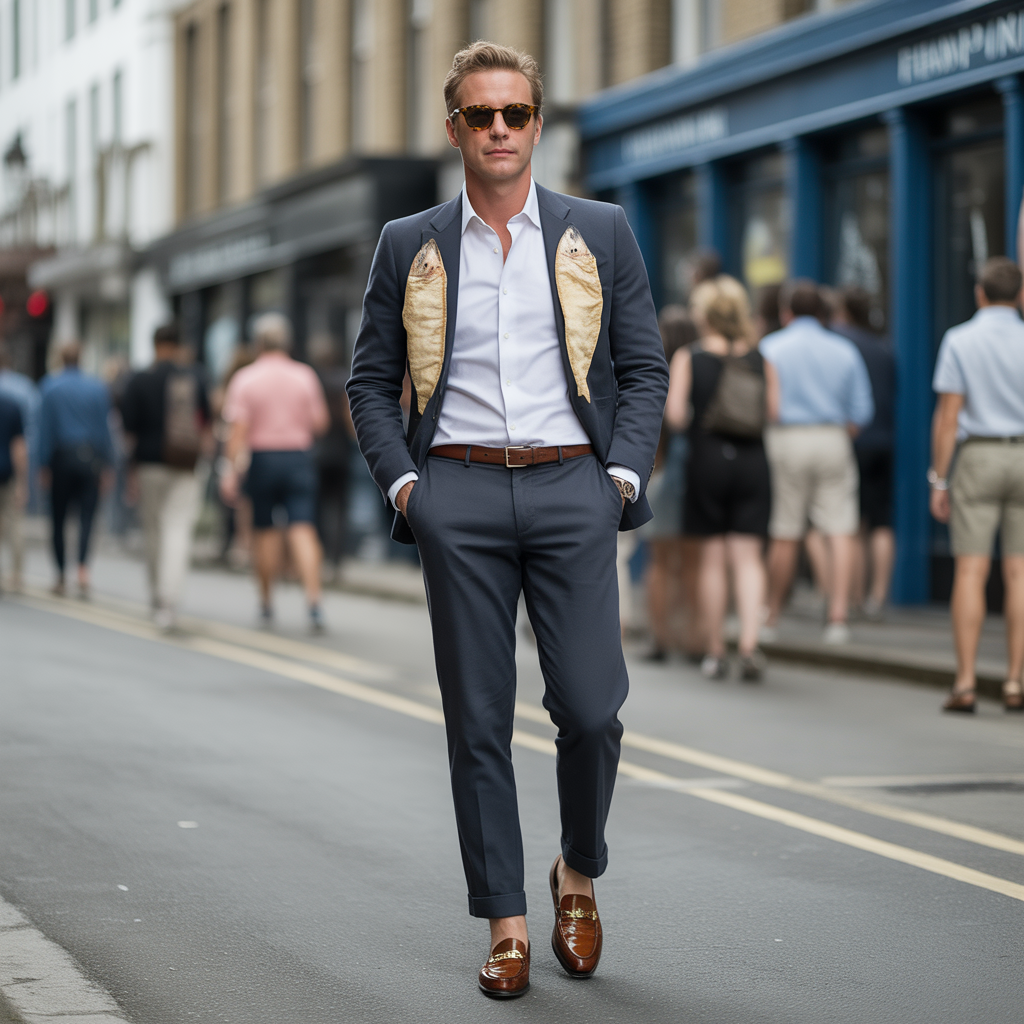 mens fashion fish chips