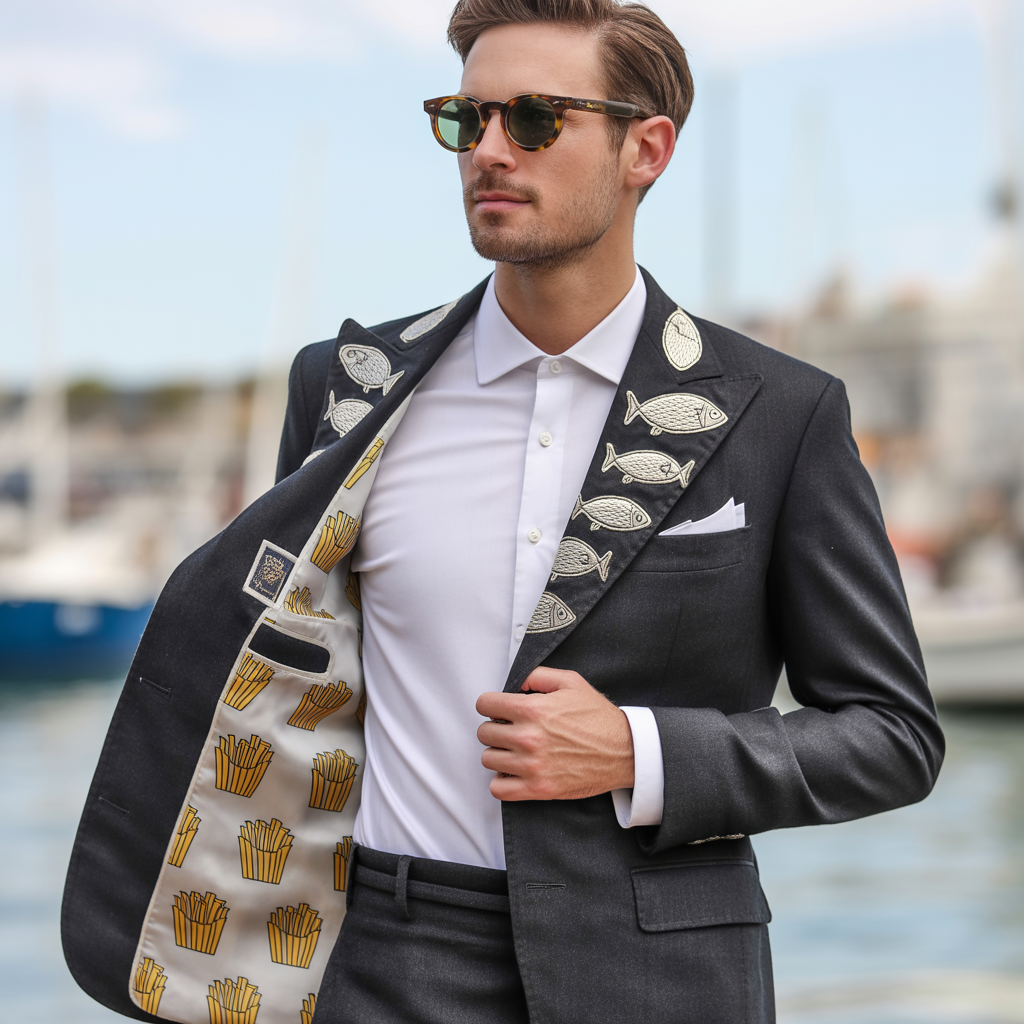 mens fashion fish chips