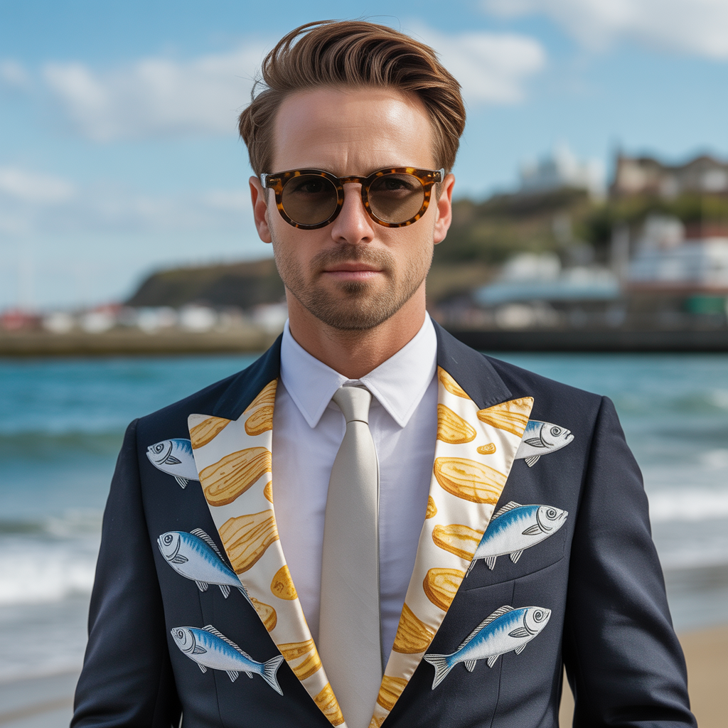 mens fashion fish chips