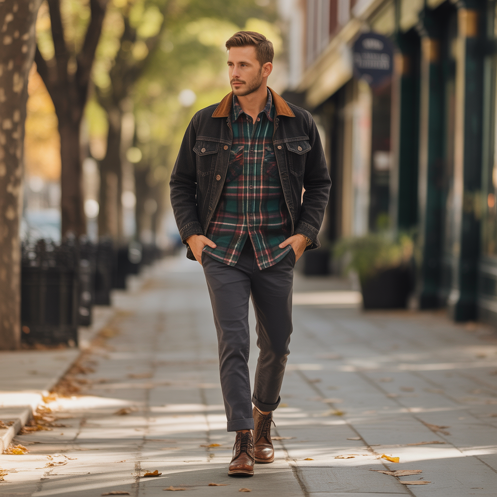 mens flannel outfit ideas
