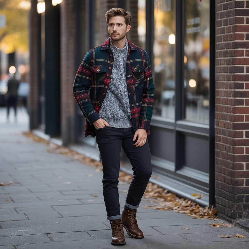 mens flannel outfit ideas