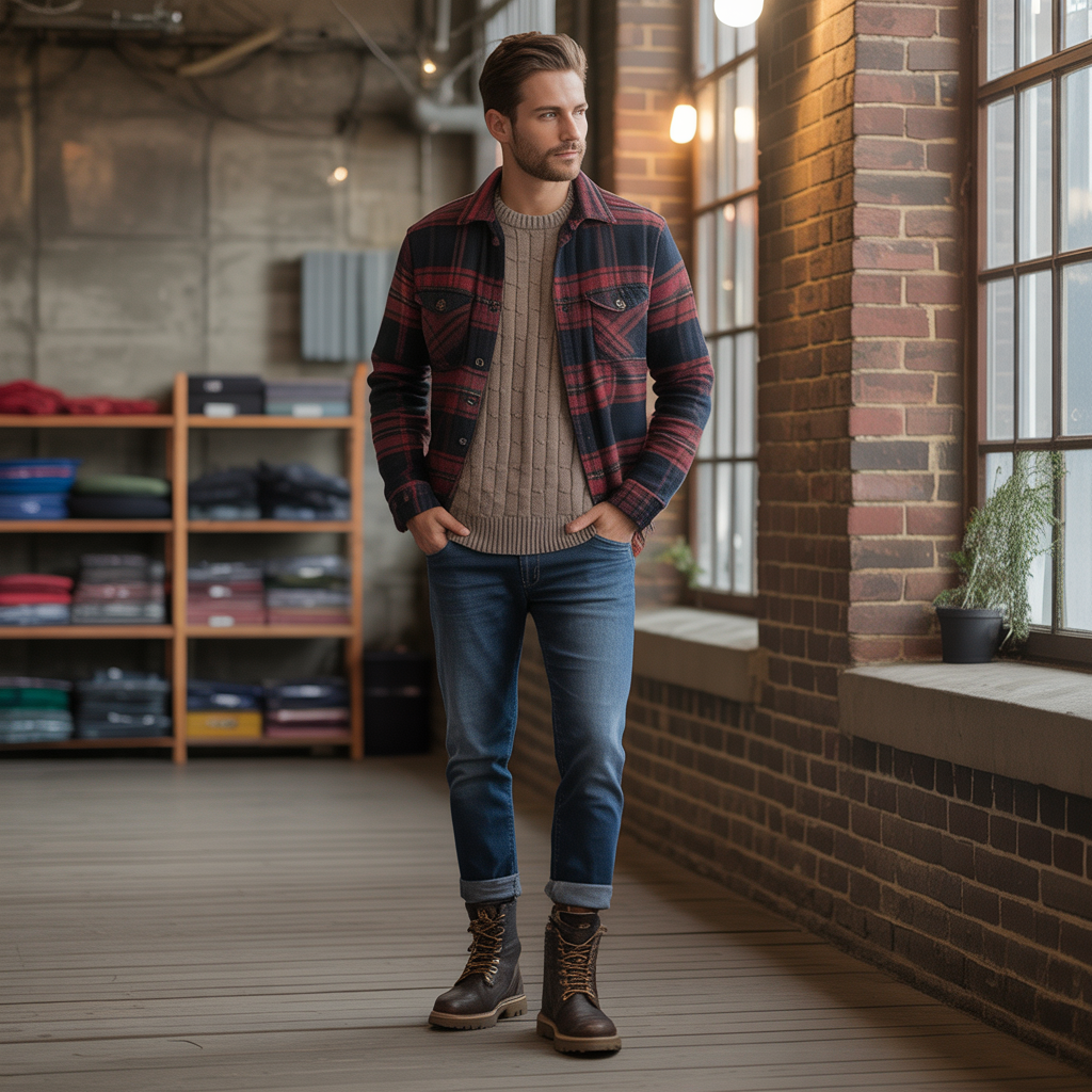mens flannel outfit ideas