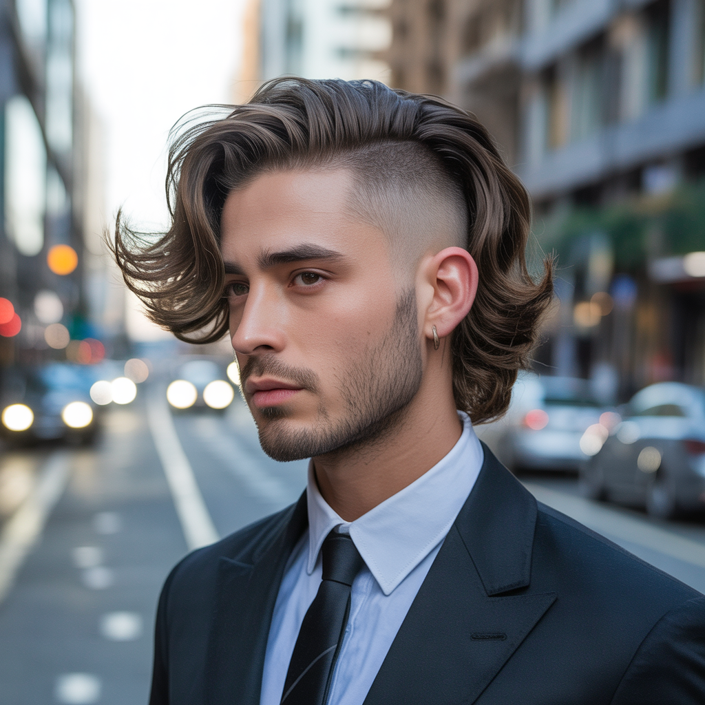 mens flow haircut