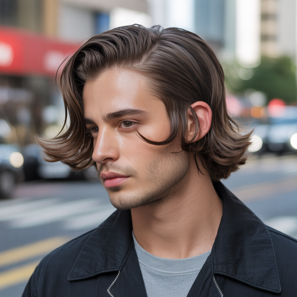 mens flow haircut