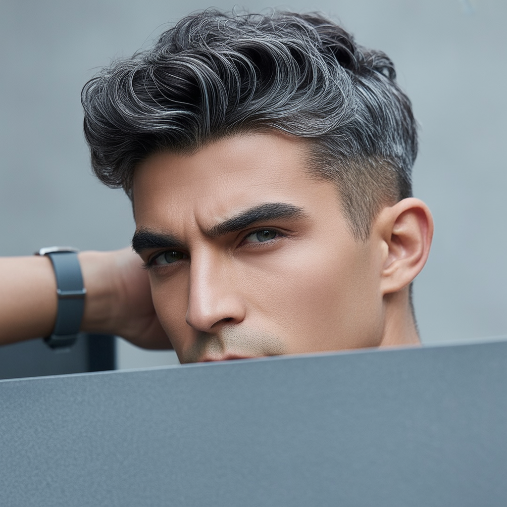 mens hairstyles for thick eyebrows