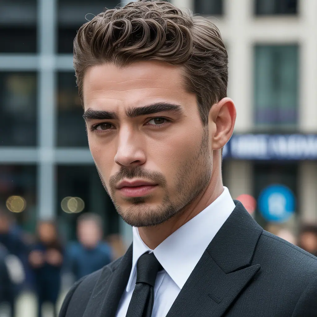 mens hairstyles for thick eyebrows