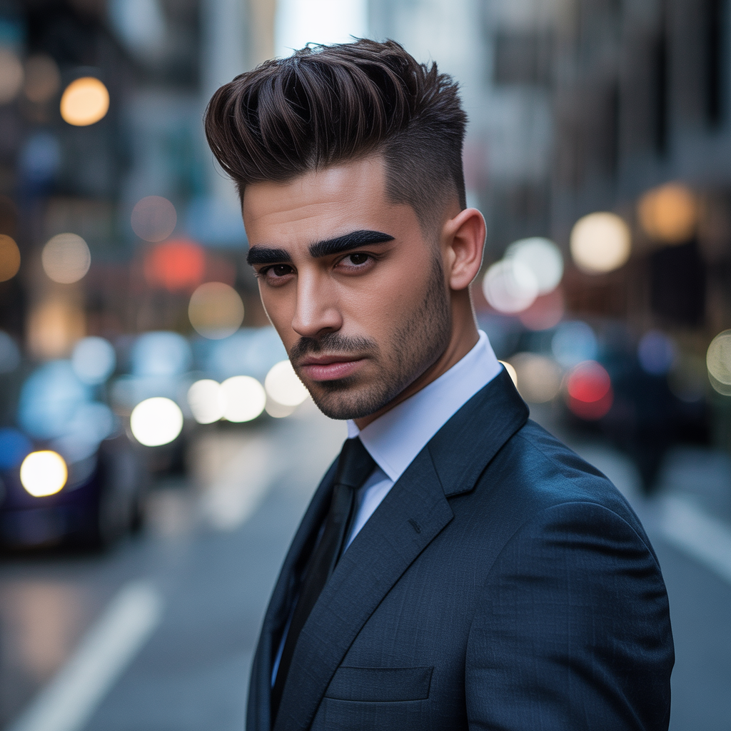 mens hairstyles for thick eyebrows
