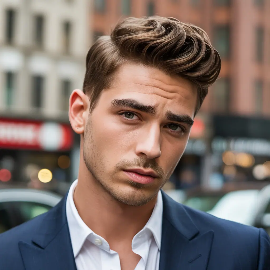 mens hairstyles for thick eyebrows
