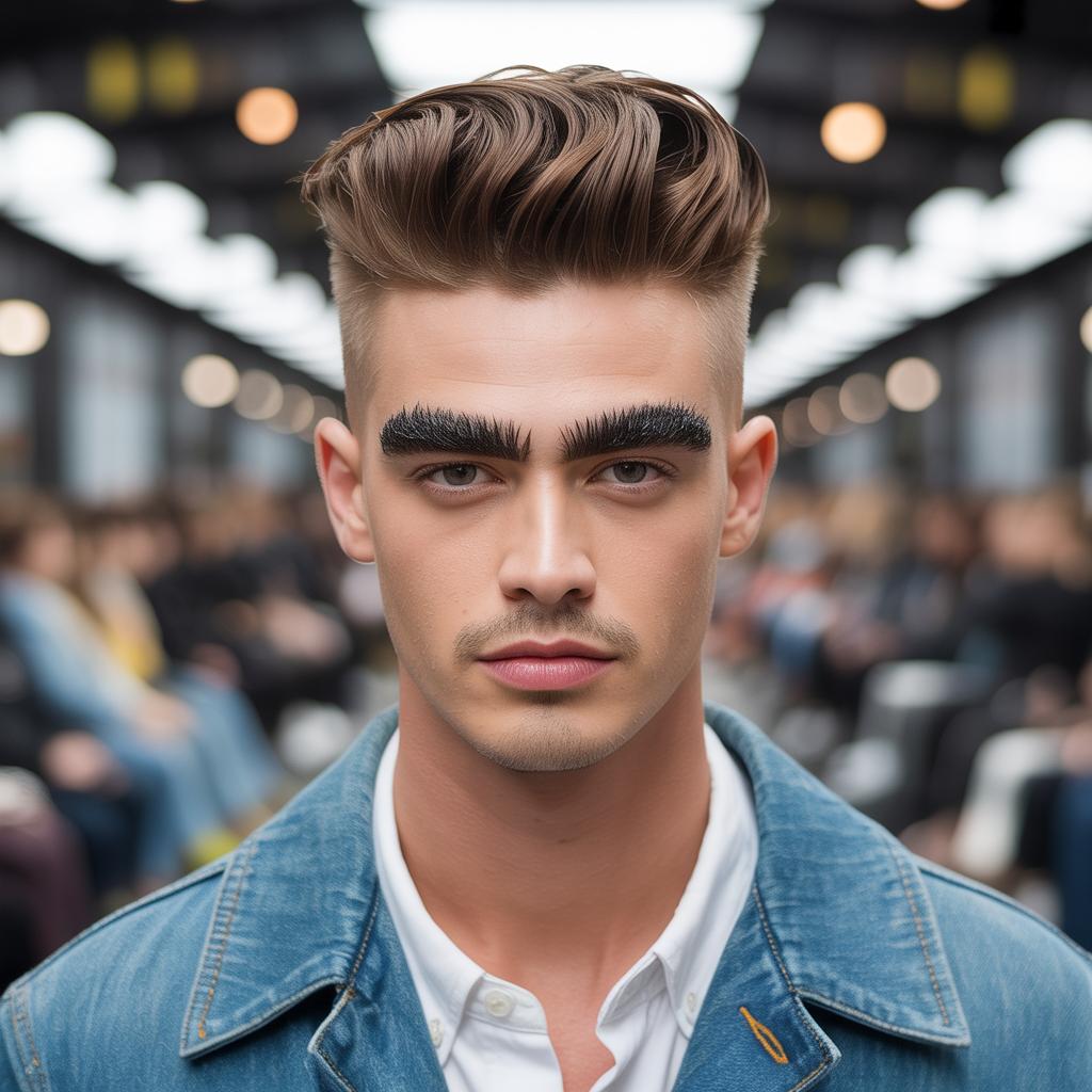 mens hairstyles for thick eyebrows