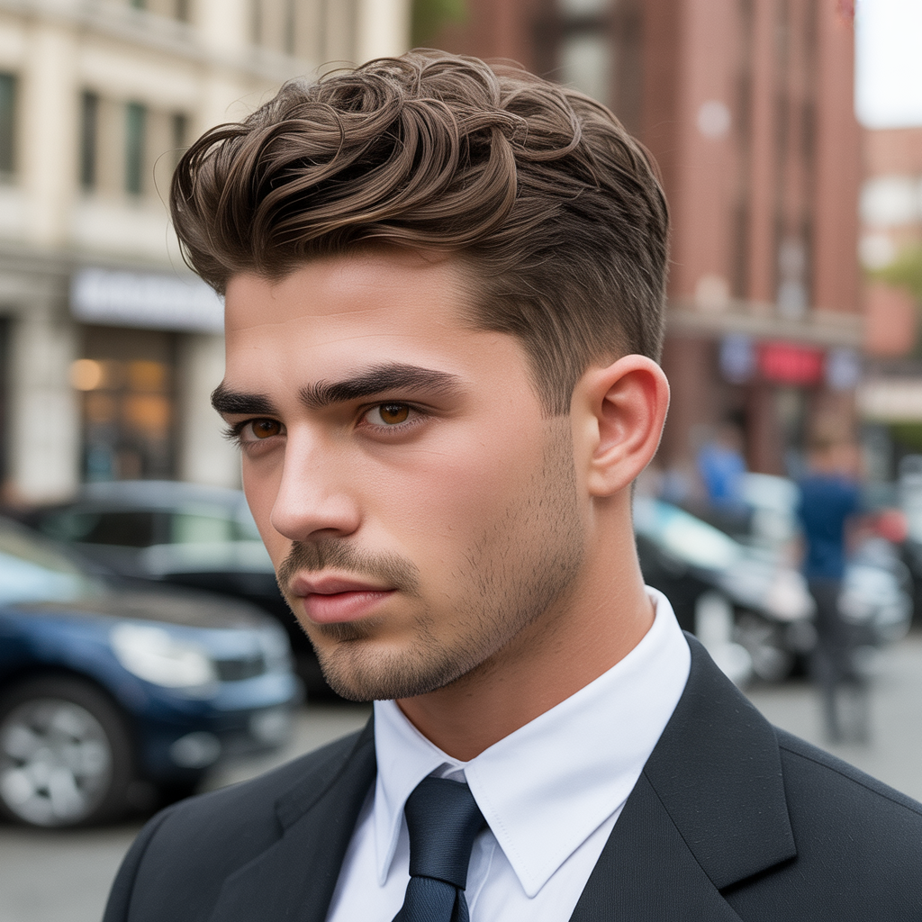 mens hairstyles for thick eyebrows