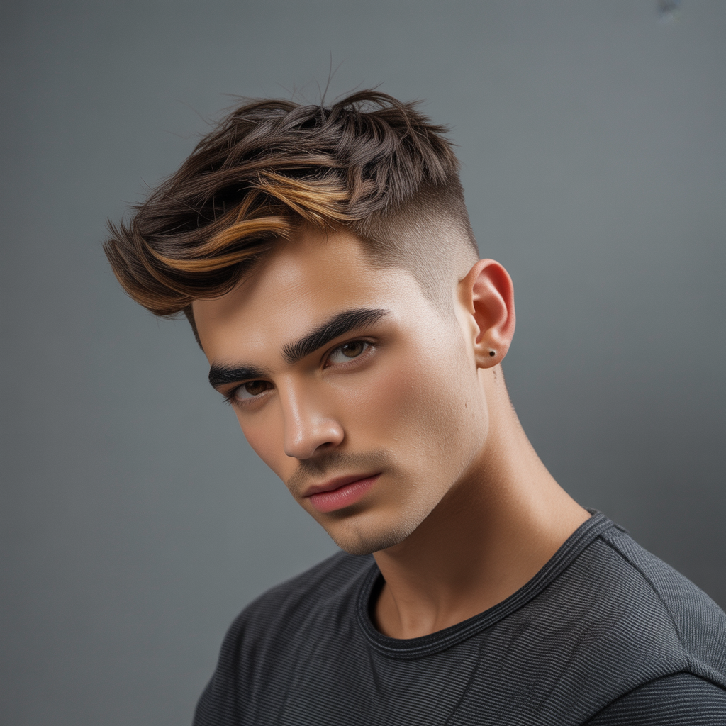 mens hairstyles for thick eyebrows