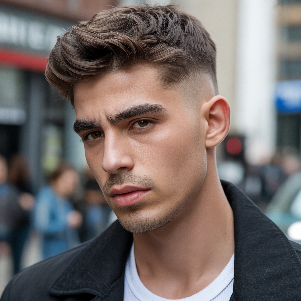 mens hairstyles for thick eyebrows