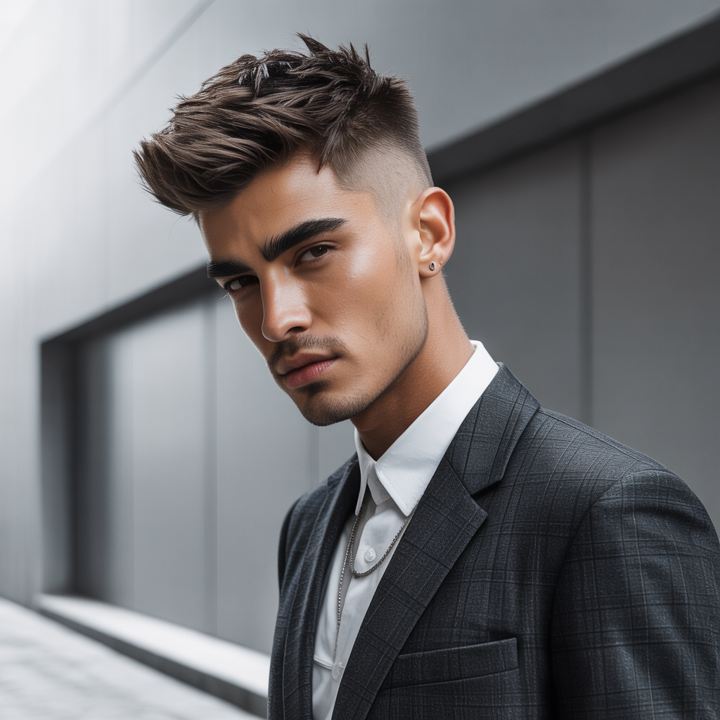 mens hairstyles for thick eyebrows