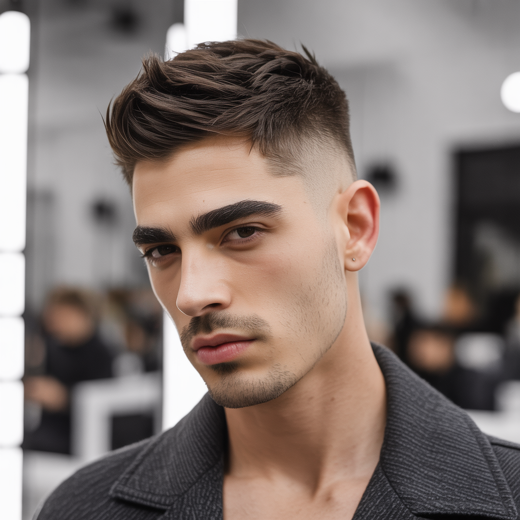 mens hairstyles for thick eyebrows