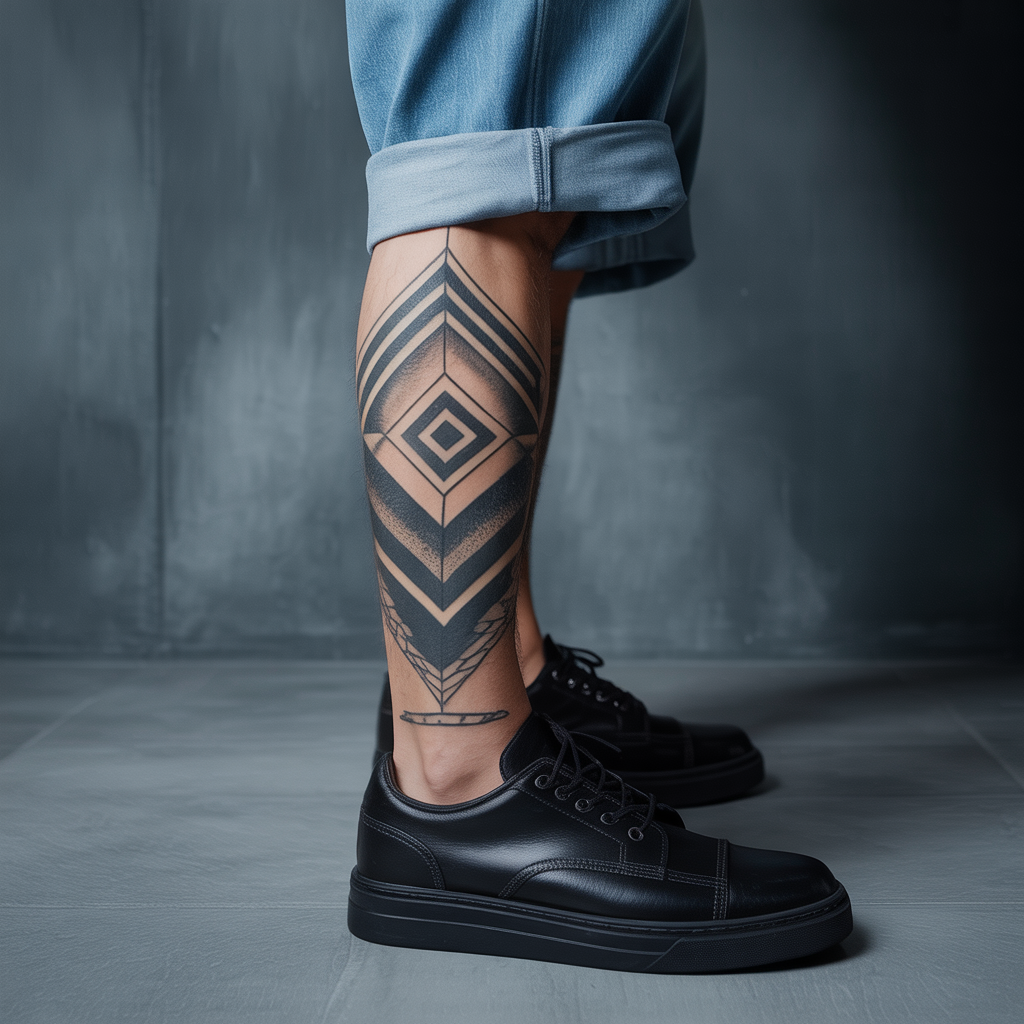 mens leg tattoos