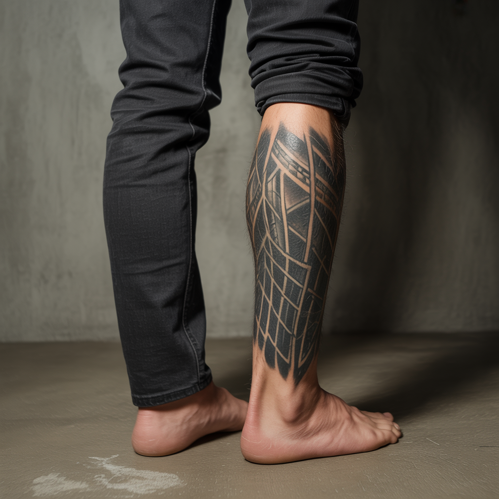 mens leg tattoos