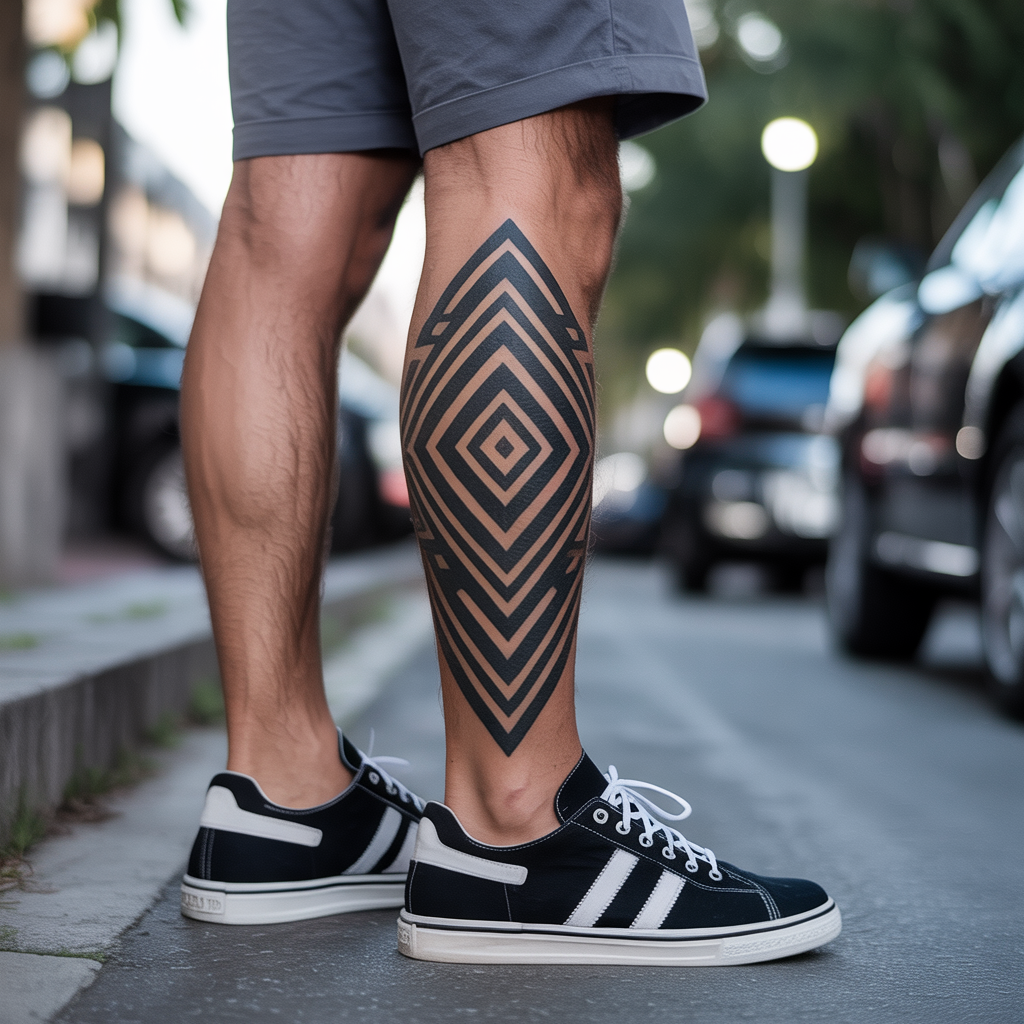 mens leg tattoos