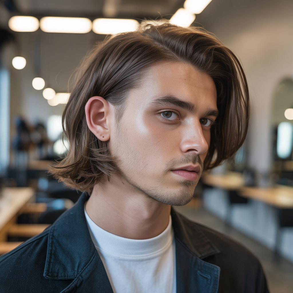 mens lob haircut