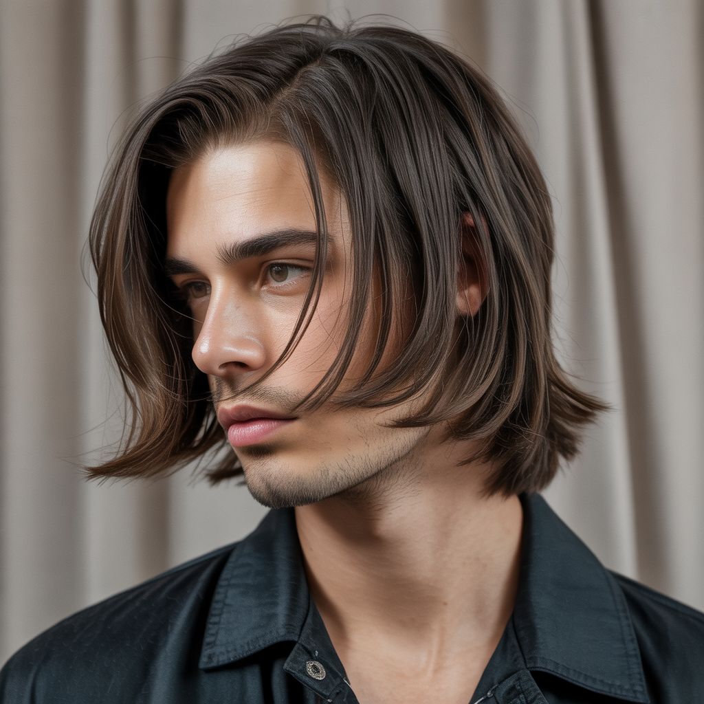 mens lob haircut