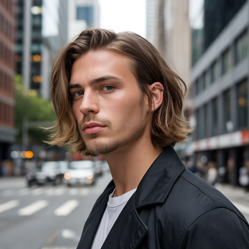 mens lob haircut