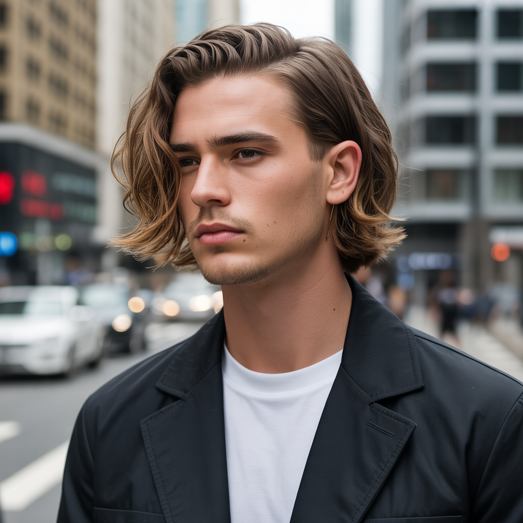 mens lob haircut