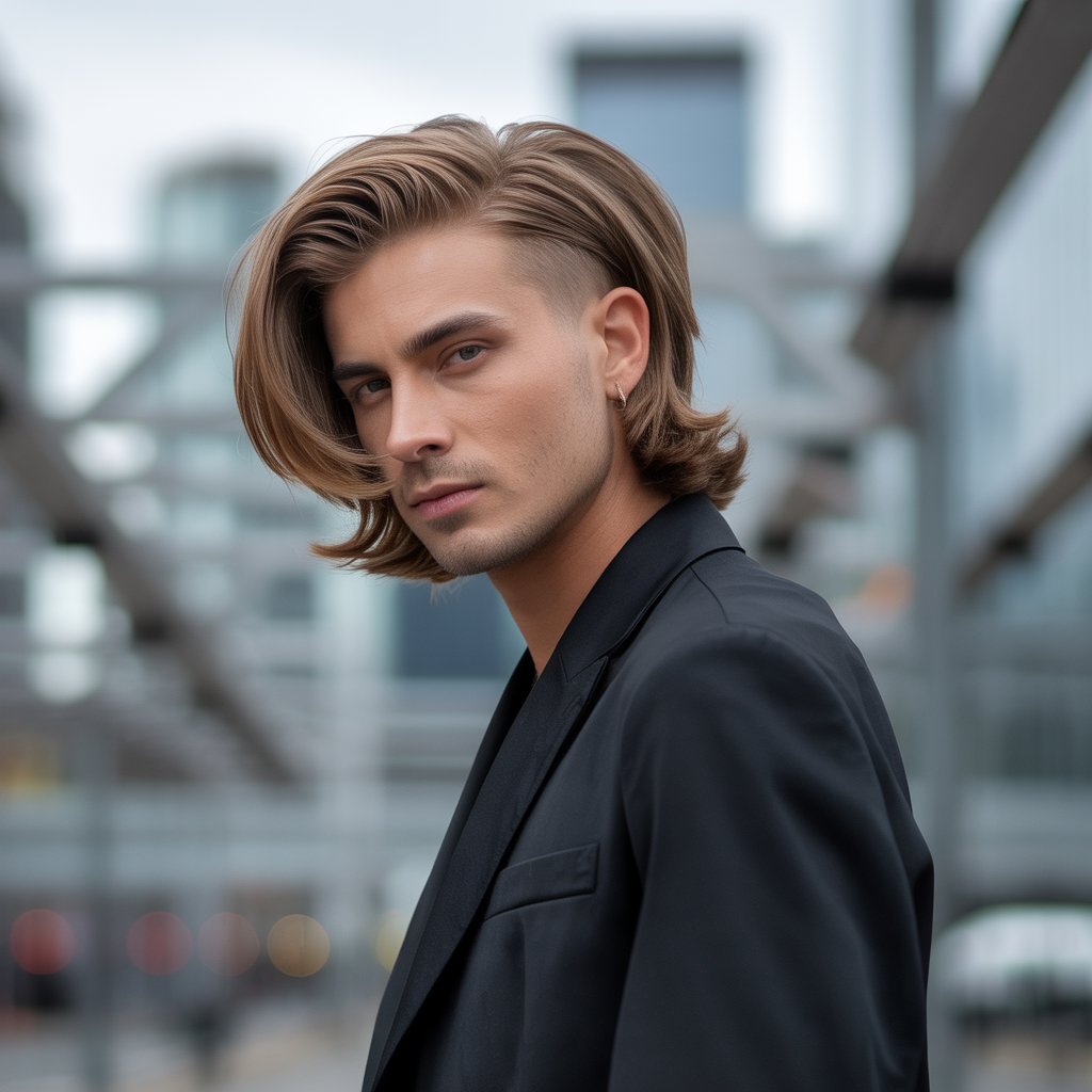 mens lob haircut