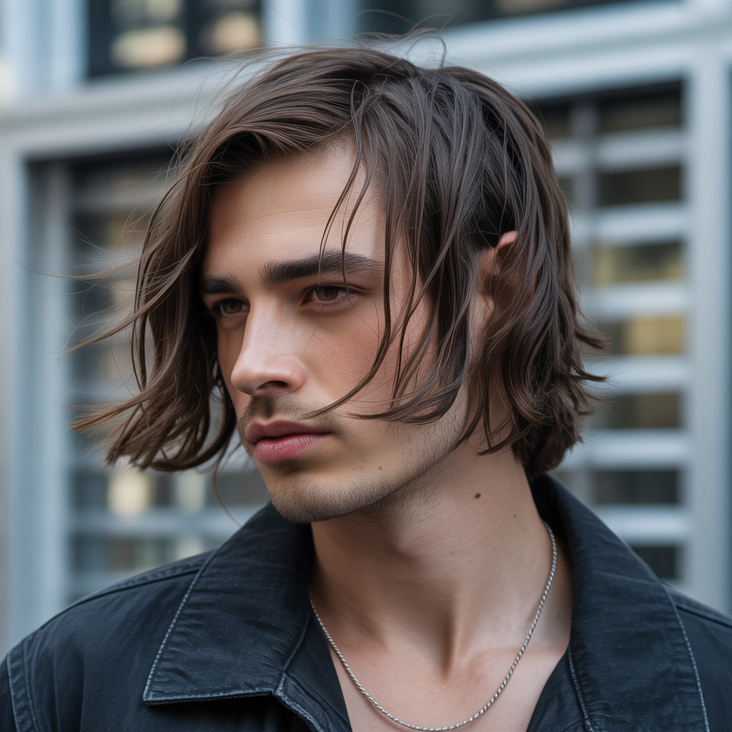 mens lob haircut