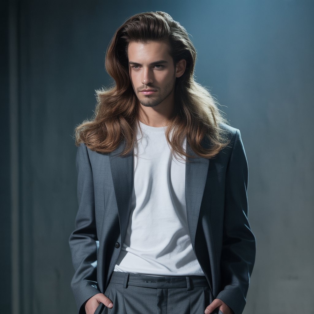 mens long hair