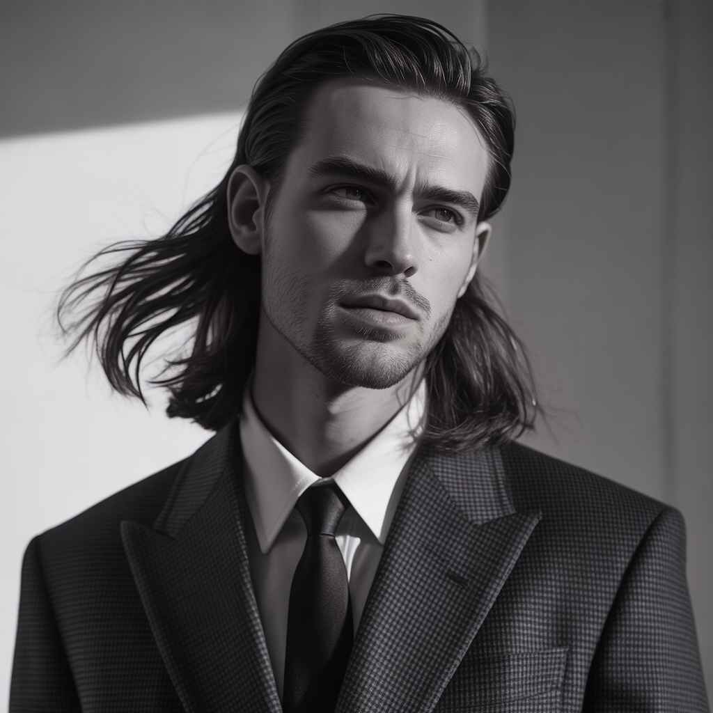 mens long hair