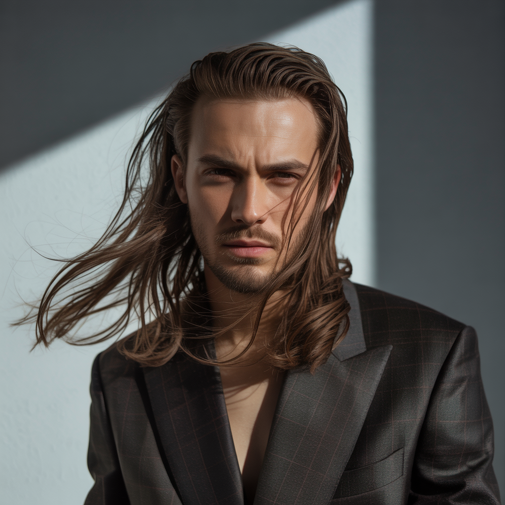 mens long hair