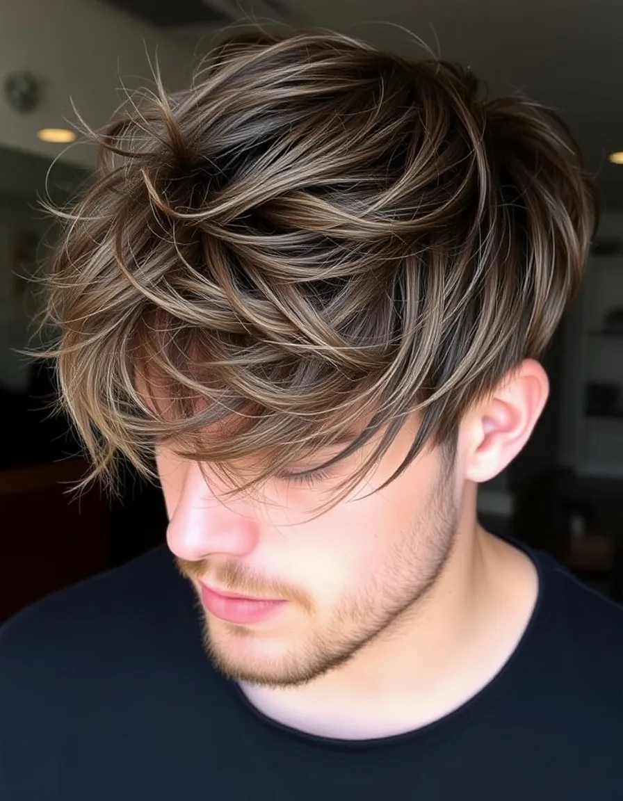 mens messy hairstyles