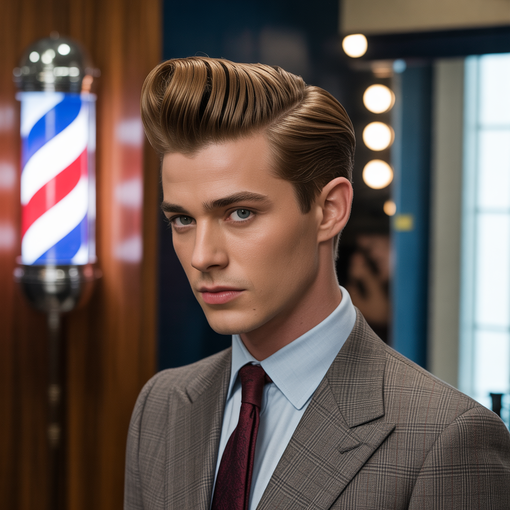 mens pompadour