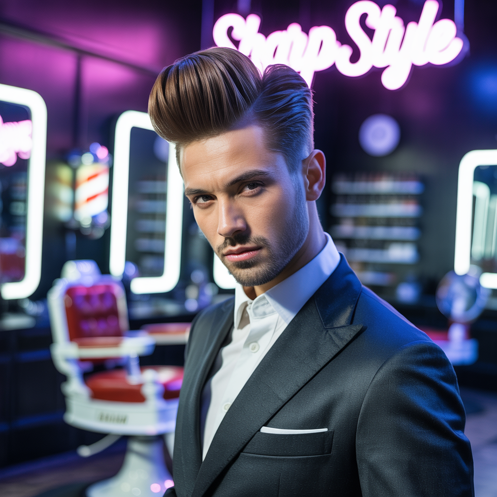 mens pompadour