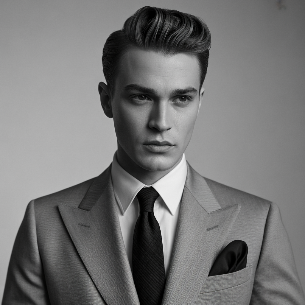 mens pompadour