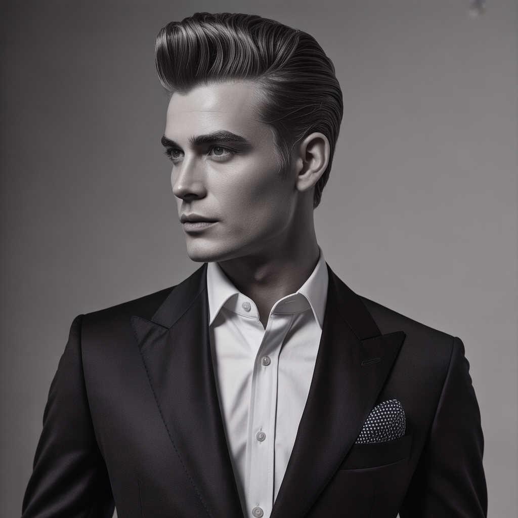 mens pompadour