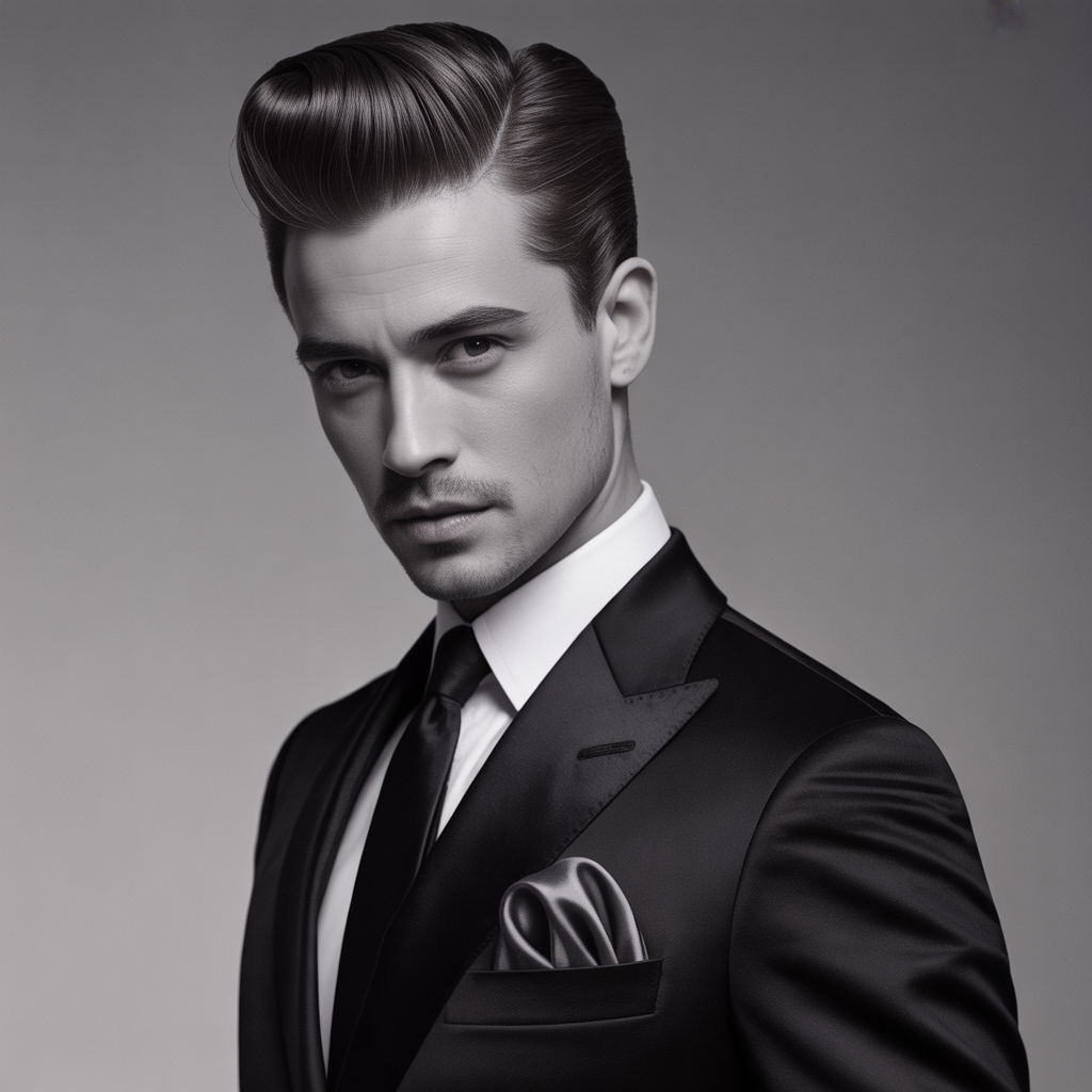 mens pompadour