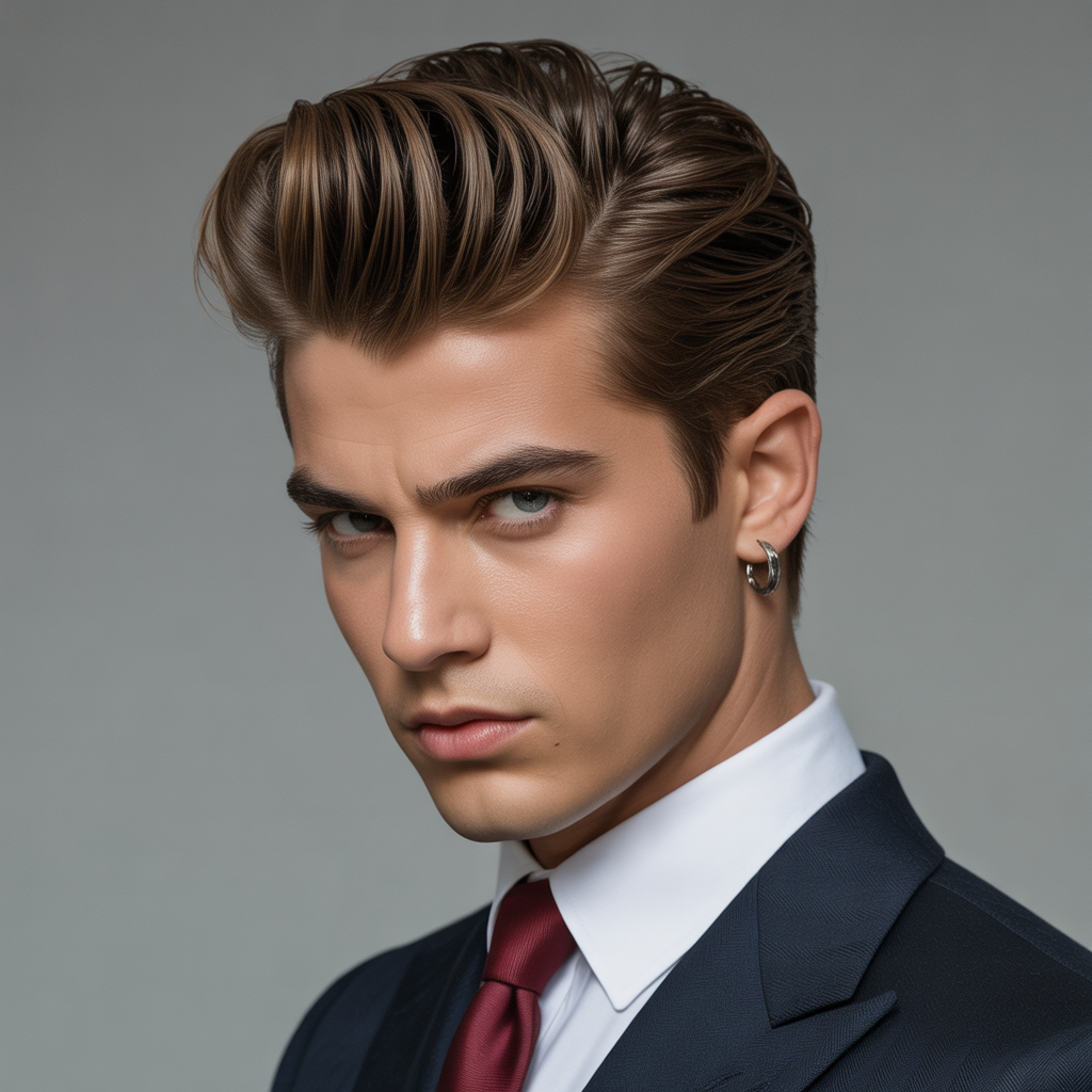mens pompadour