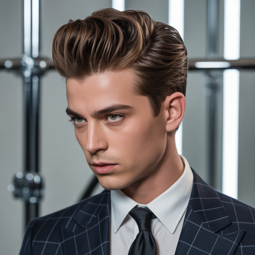 mens pompadour