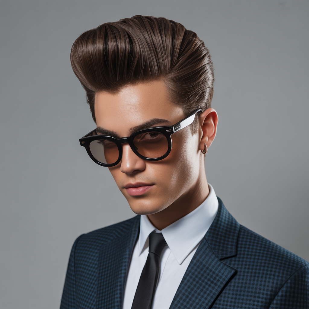mens pompadour