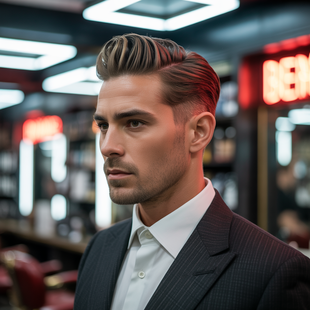 mens pompadour